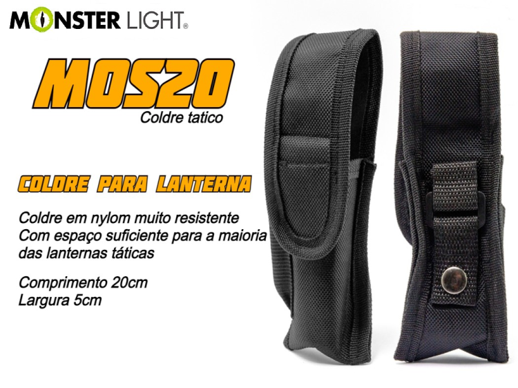 Coldre MonsterLight Mos20 para lanternas táticas