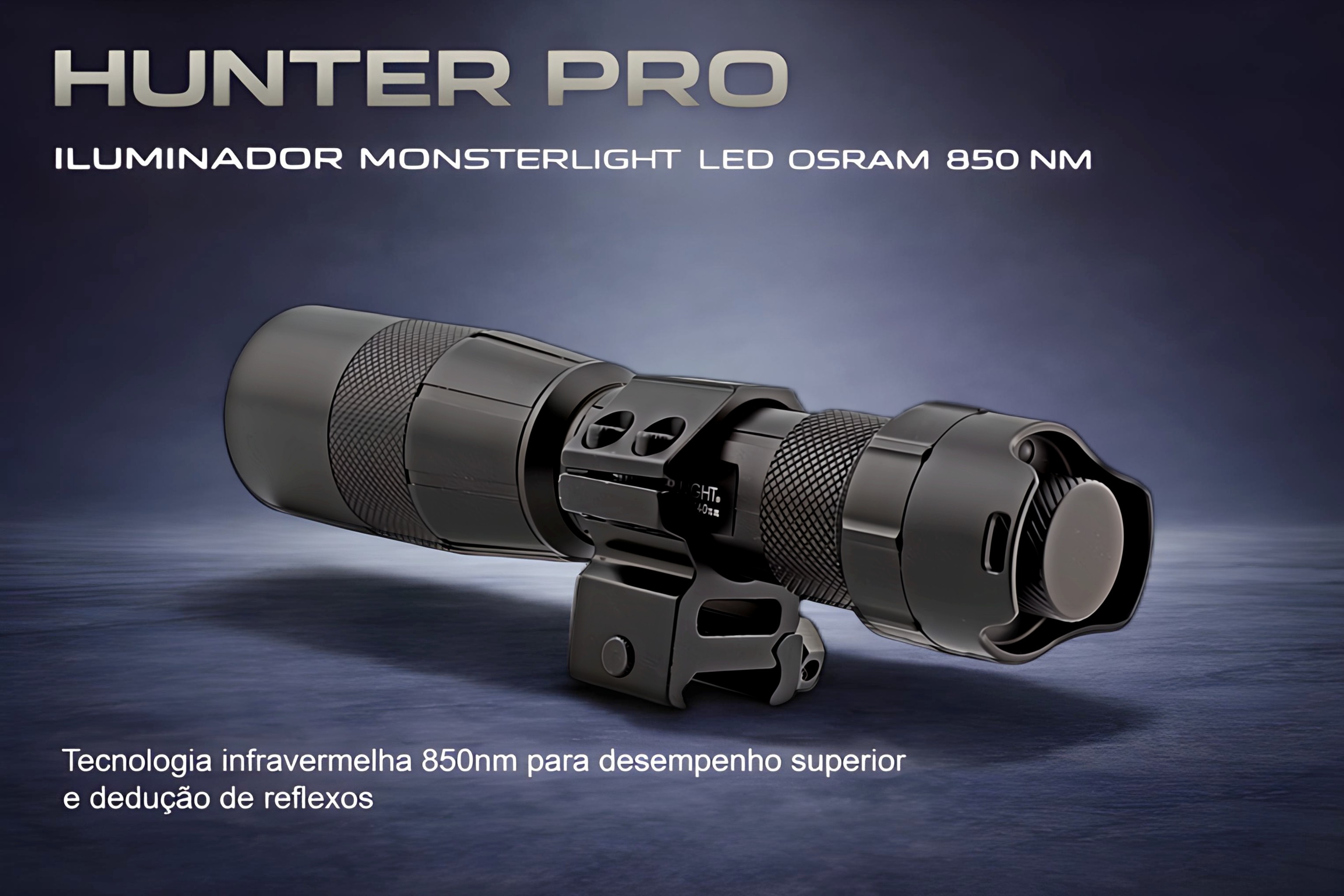 ILuminador Monsterlight 850nm Hunter Pro com potenciómetro