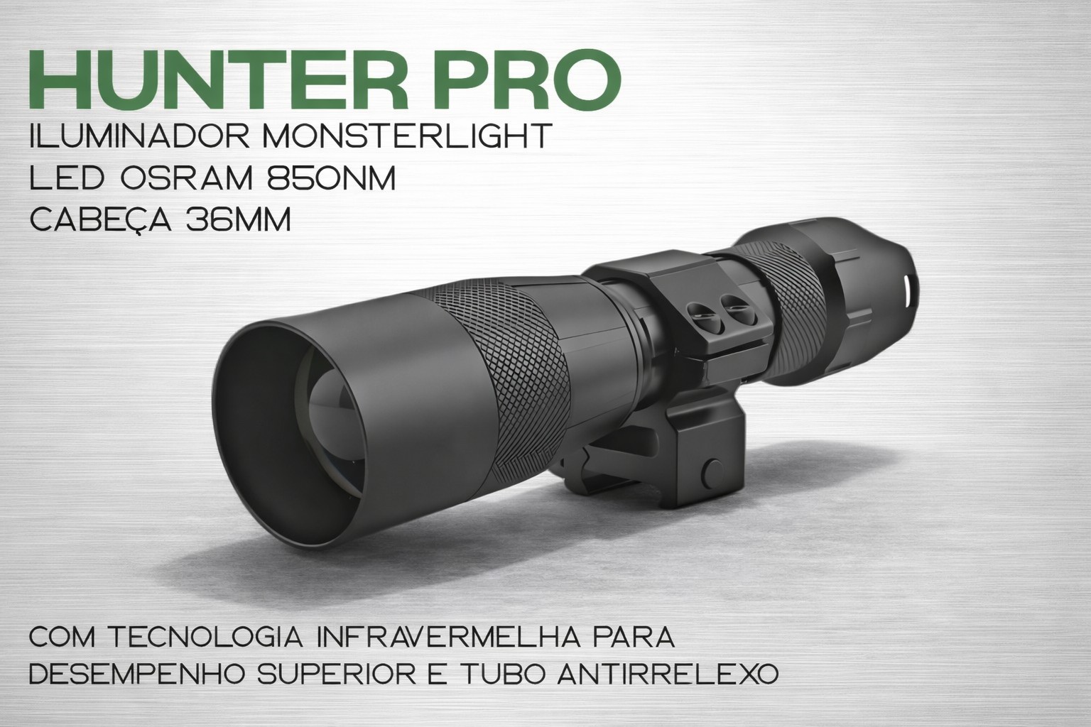 ILuminador Monsterlight 850nm Hunter Pro com potenciómetro 