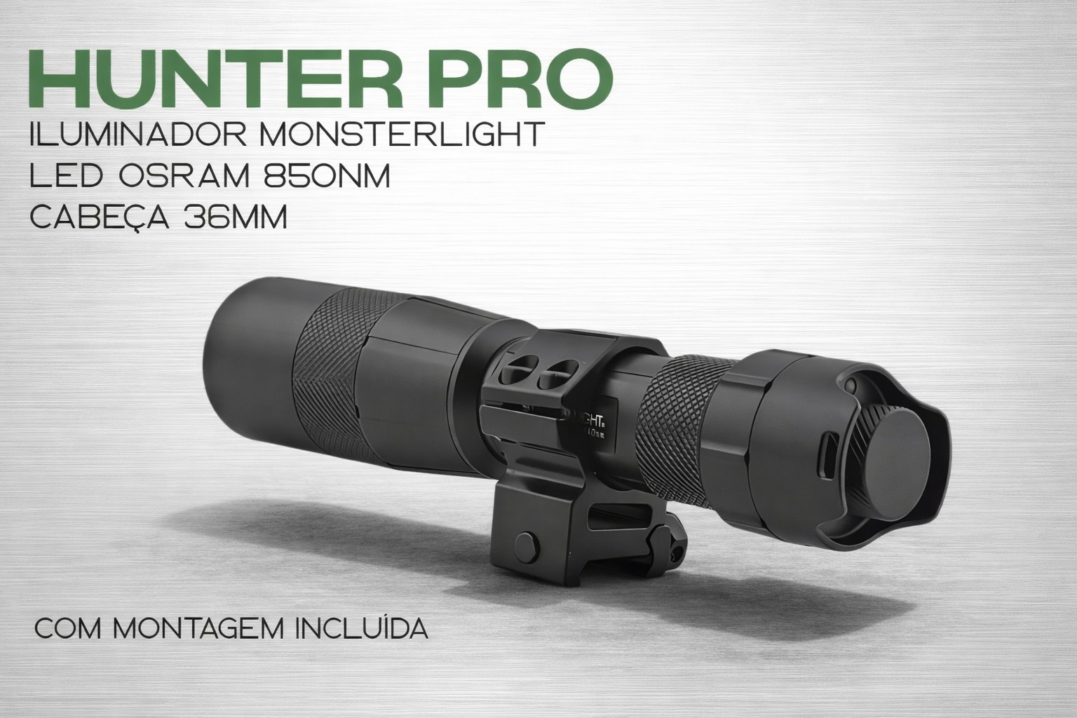 ILuminador Monsterlight 850nm Hunter Pro com potenciómetro 