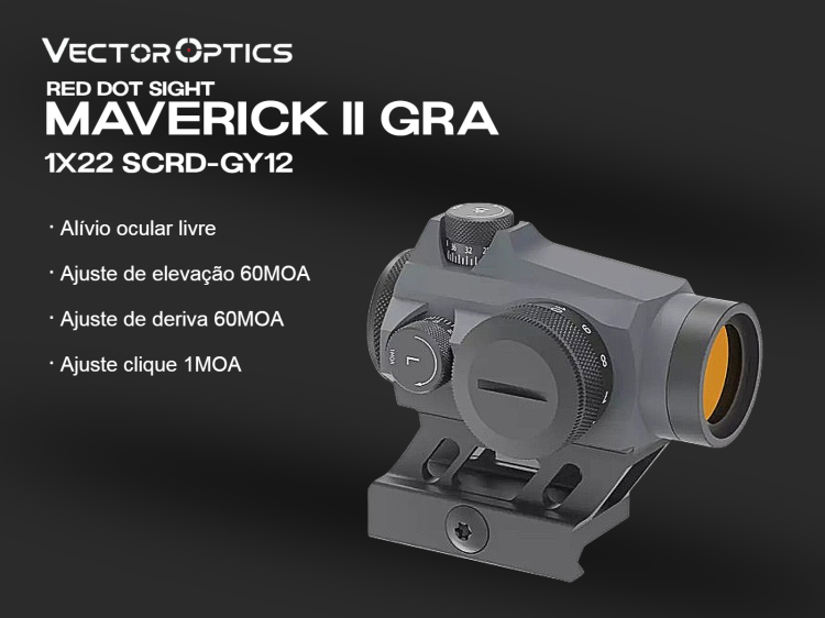 Red Dot ponto vermelho Vectoroptics Maverick-II GRA 