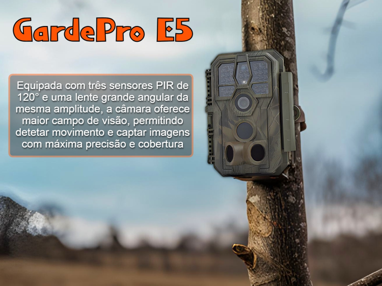 Câmera caça ou vigilância GardePro A5 grava fotos e vídeos 48MP 