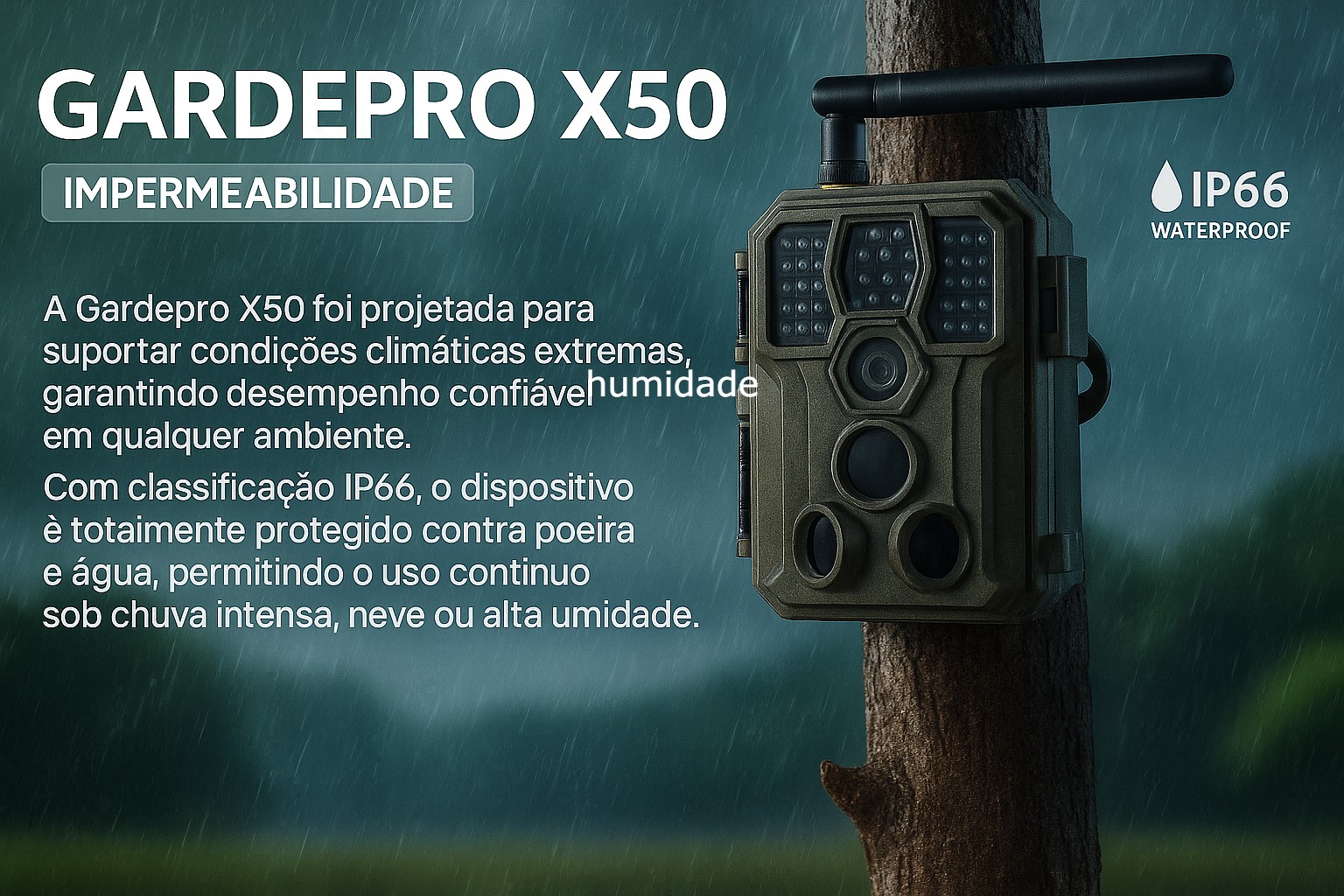 Câmera GardePro X50 LTE com aplicação para telemóvel 
