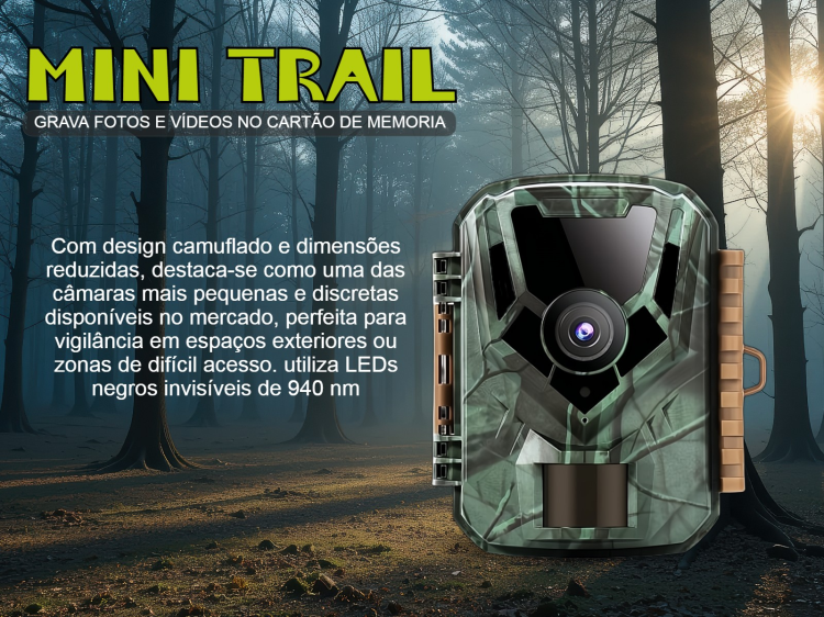 Câmera de caça ou vigilância Mini Trail 