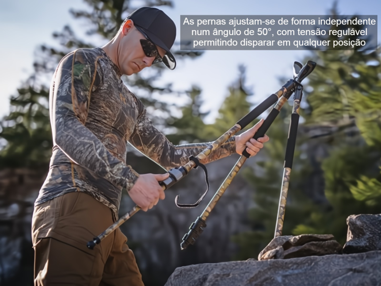 Tripé aluminio Monsterlight Trakion Camuflado 