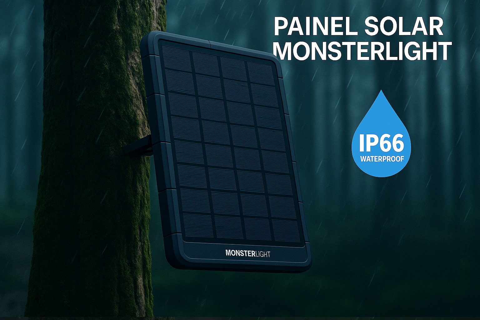 Painel Solar Monsterlight com bateria de lítio 