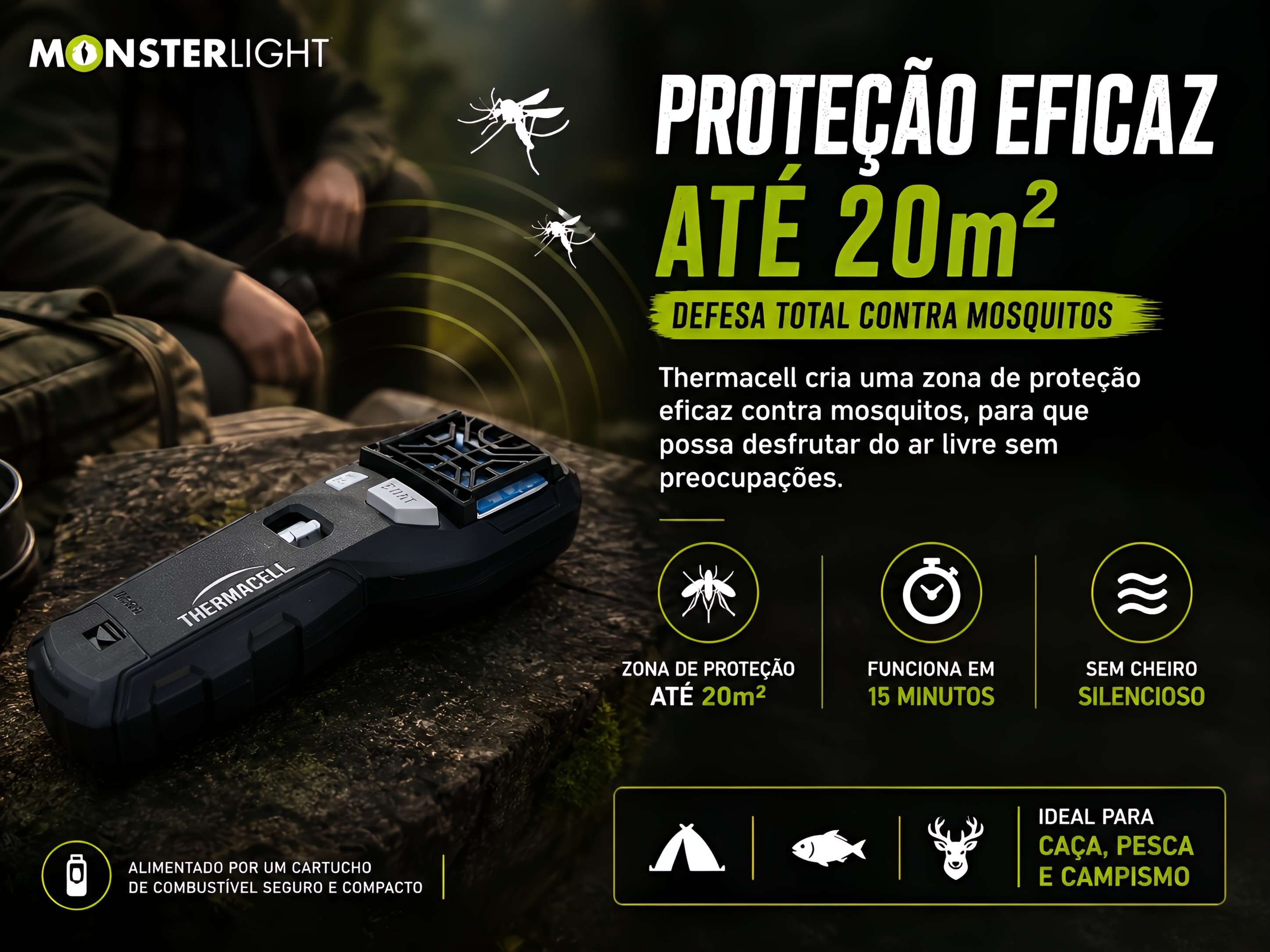 Repelente de mosquitos portátil Thermacell