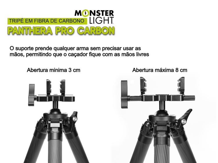 Tripé de carbono Monsterlight Panthera Pro Carbon 