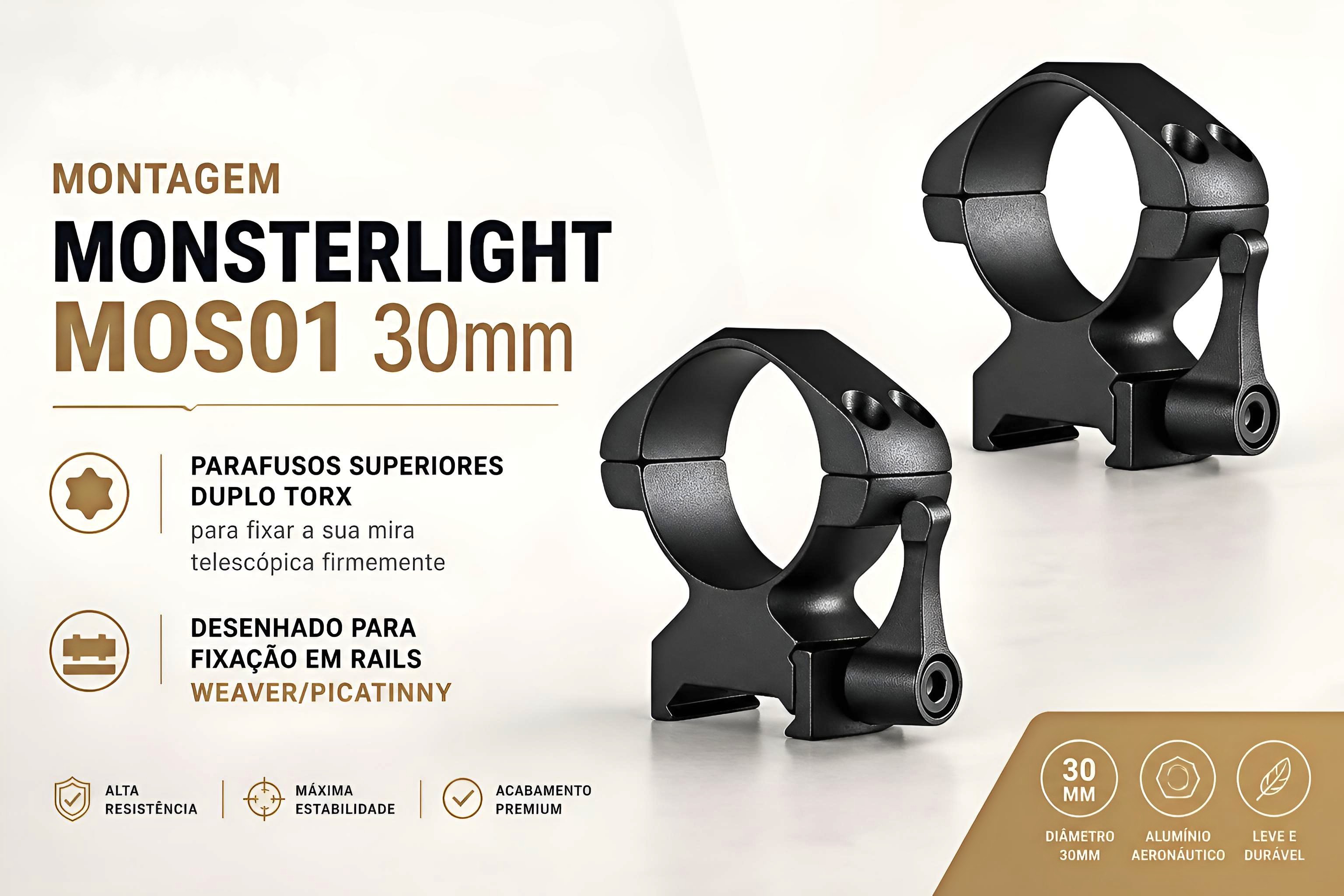 Montagem Monsterlight MOS01 30mm
