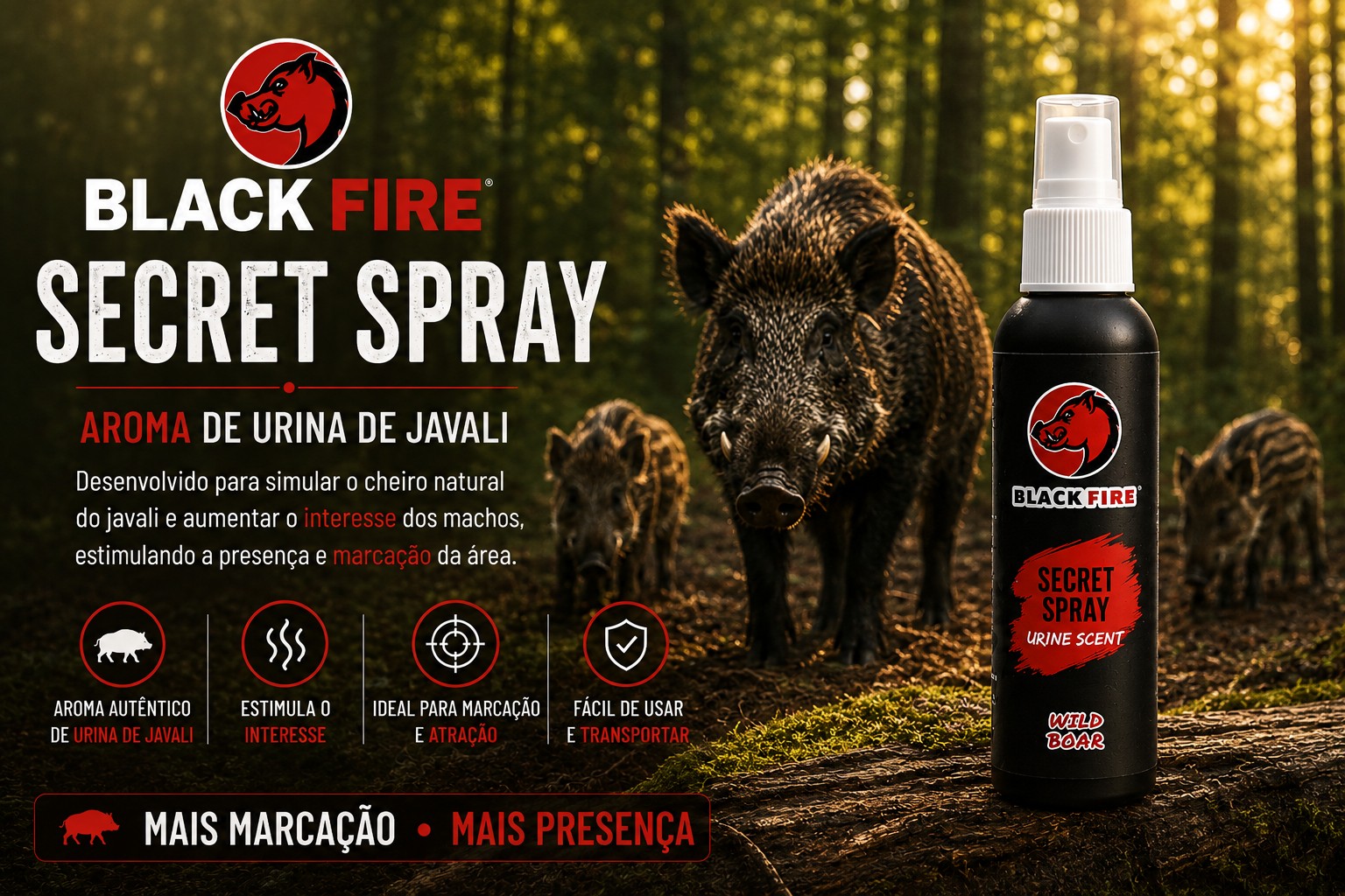 Urina Porca Javali Black fire secret spray
