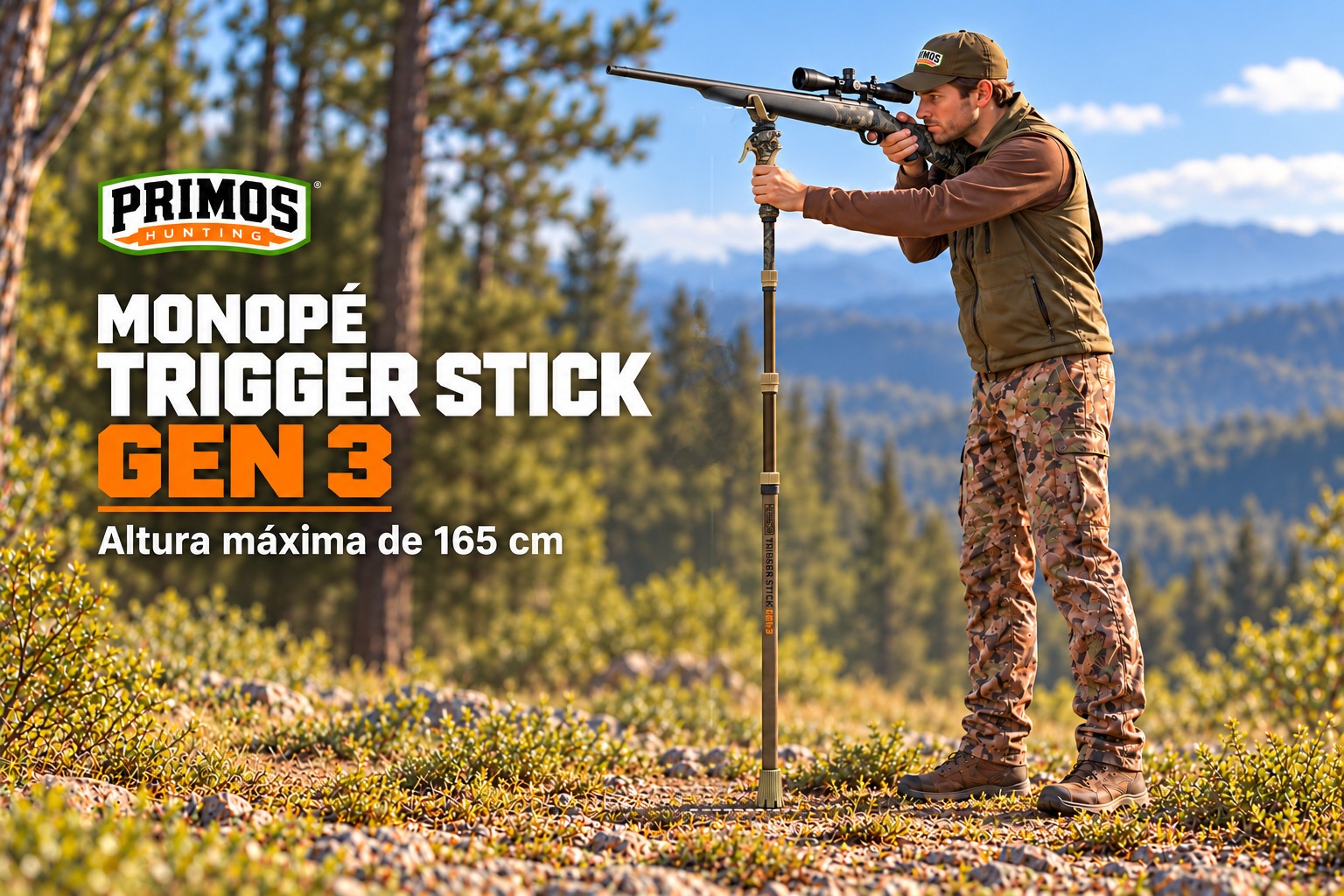 Monopé Primos Trigger Stick GEN 3 com gatilho 