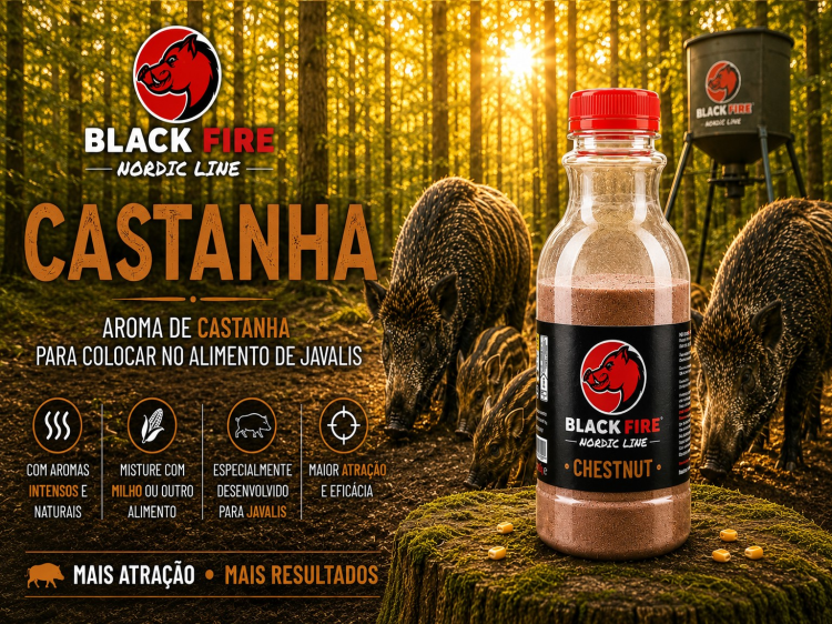 Atrativo BlackFire aroma de Castanha