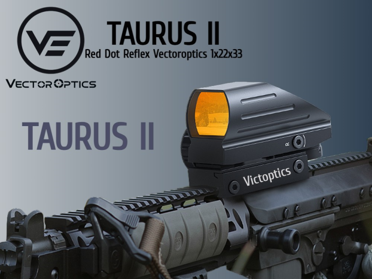 Red Dot Victoptics Taurus II Reflex Sight 1x22x33mm