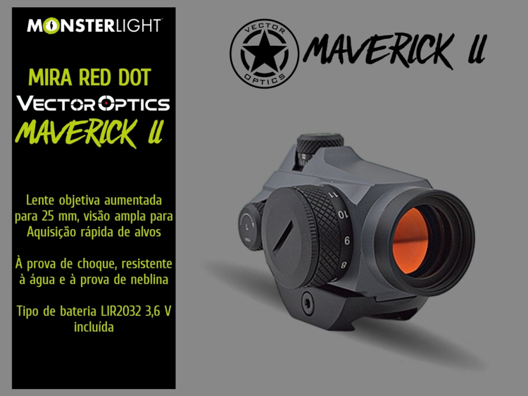 Mira Red Dot ponto vermelho Vectoroptics Maverick II 