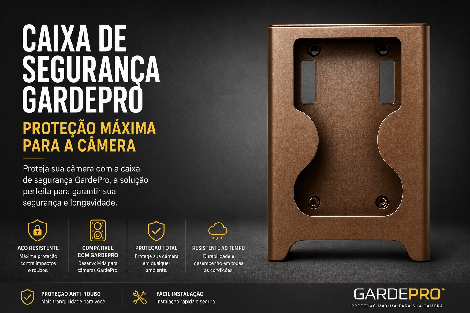 Caixa de proteção para câmeras GardePro 