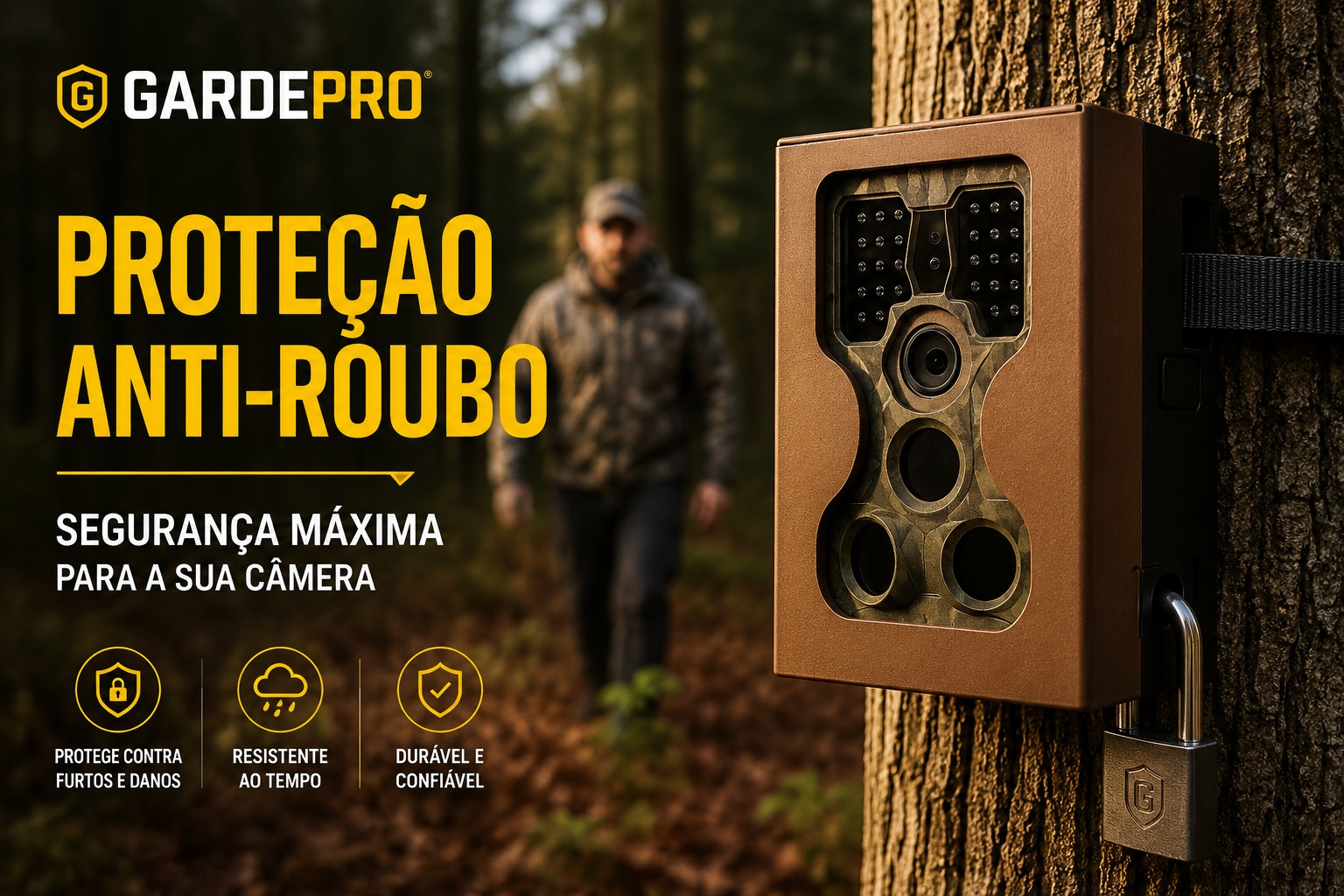 Caixa de proteção para câmeras GardePro 