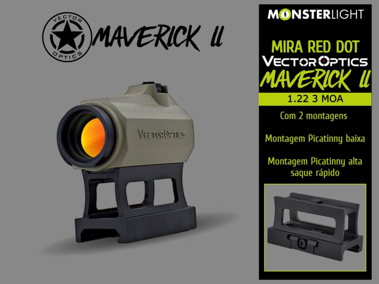 Mira Red Dot ponto vermelho Vectoroptics Maverick III 