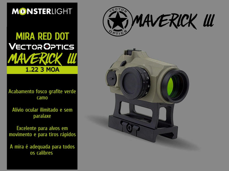 Mira Red Dot ponto vermelho Vectoroptics Maverick III 