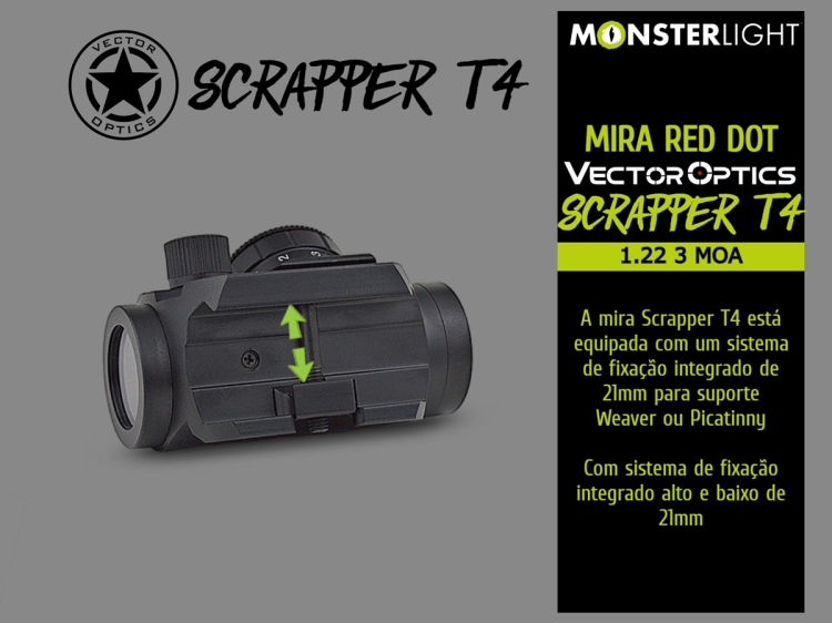 Mira Red Dot Vectoroptics Scrapper T4 1X22 3 MOA 