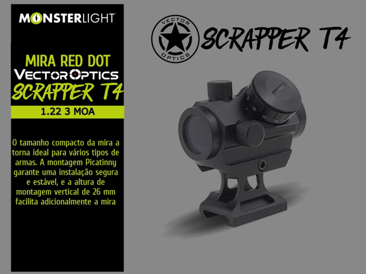 Mira Red Dot Vectoroptics Scrapper T4 1X22 3 MOA 