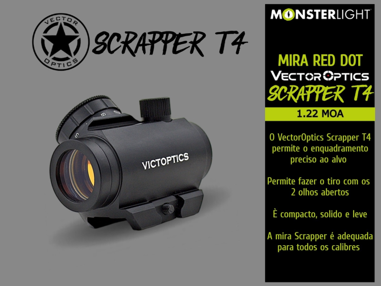 Mira Red Dot Vectoroptics Scrapper T4 1X22 3 MOA