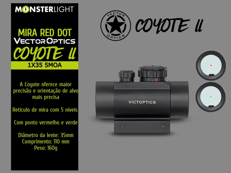 Mira Red Dot Victoptics Coyote II 1X30mm 