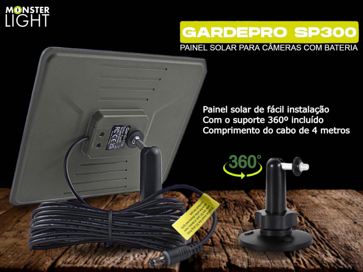 Painel Solar GardePro SP300 