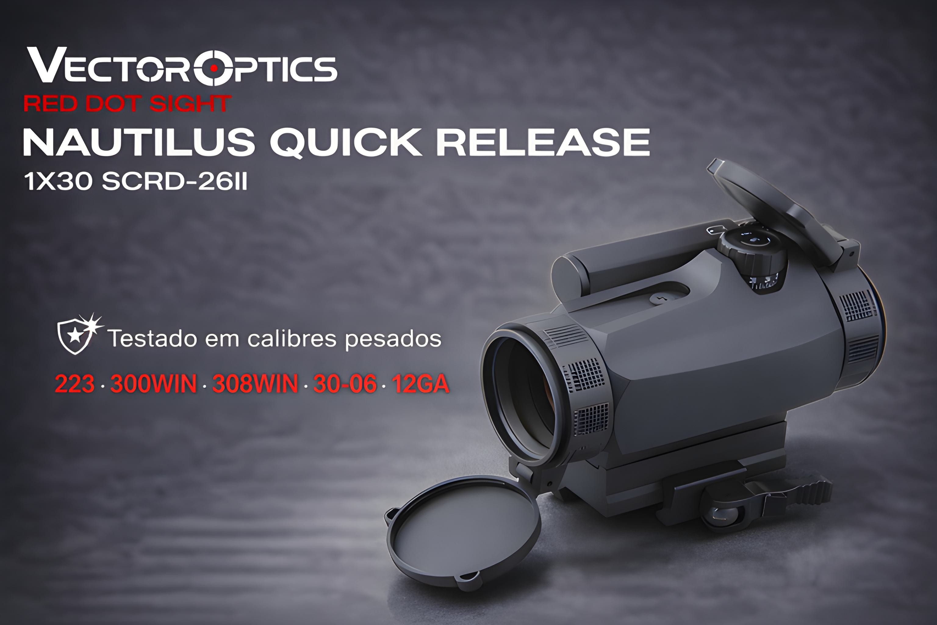 Red Dot ponto vermelho VectorOptics Náutilos 1x30 3 MOA 