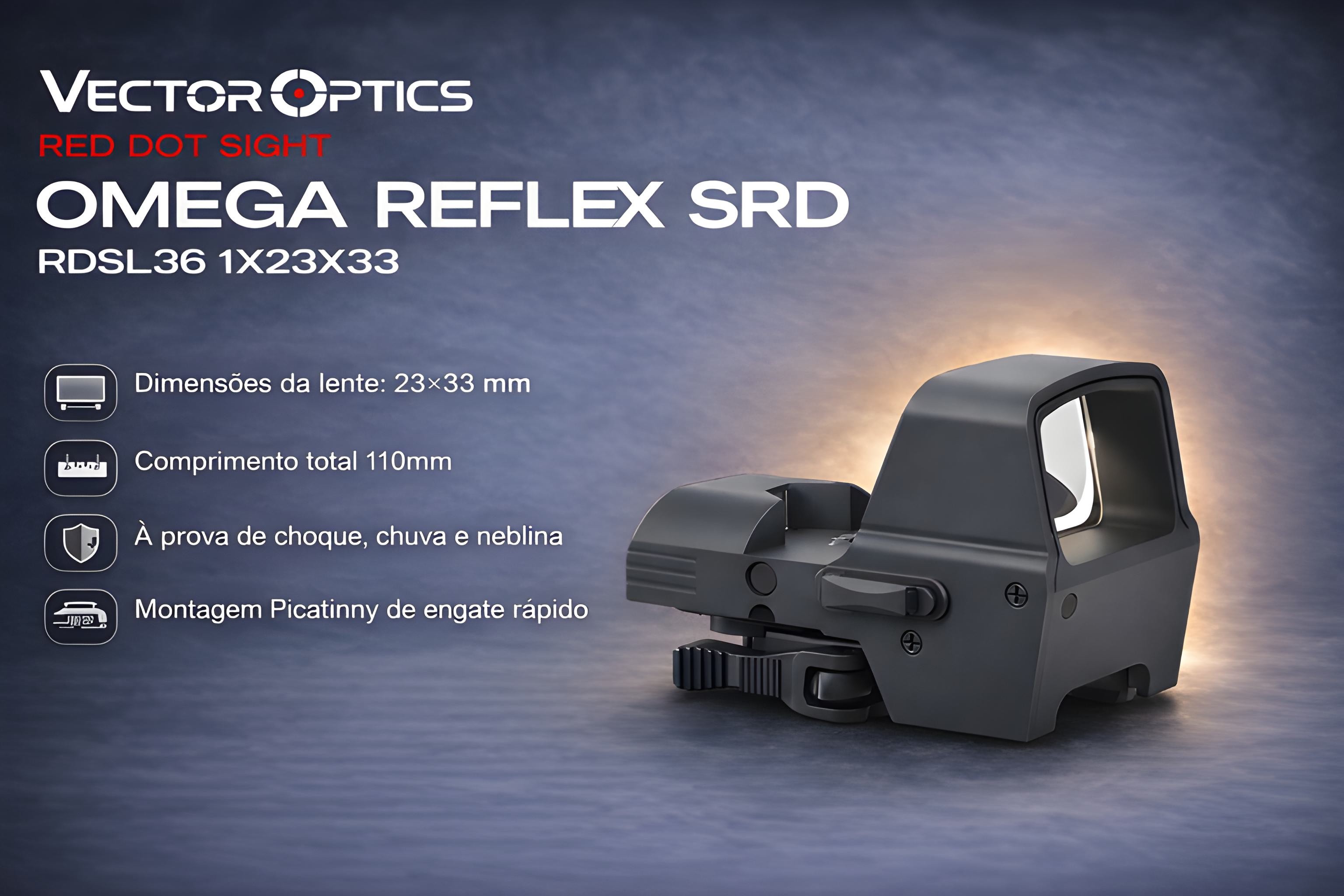  Red Dot VectorOptics Reflex Omega SRD 1x23x33 
