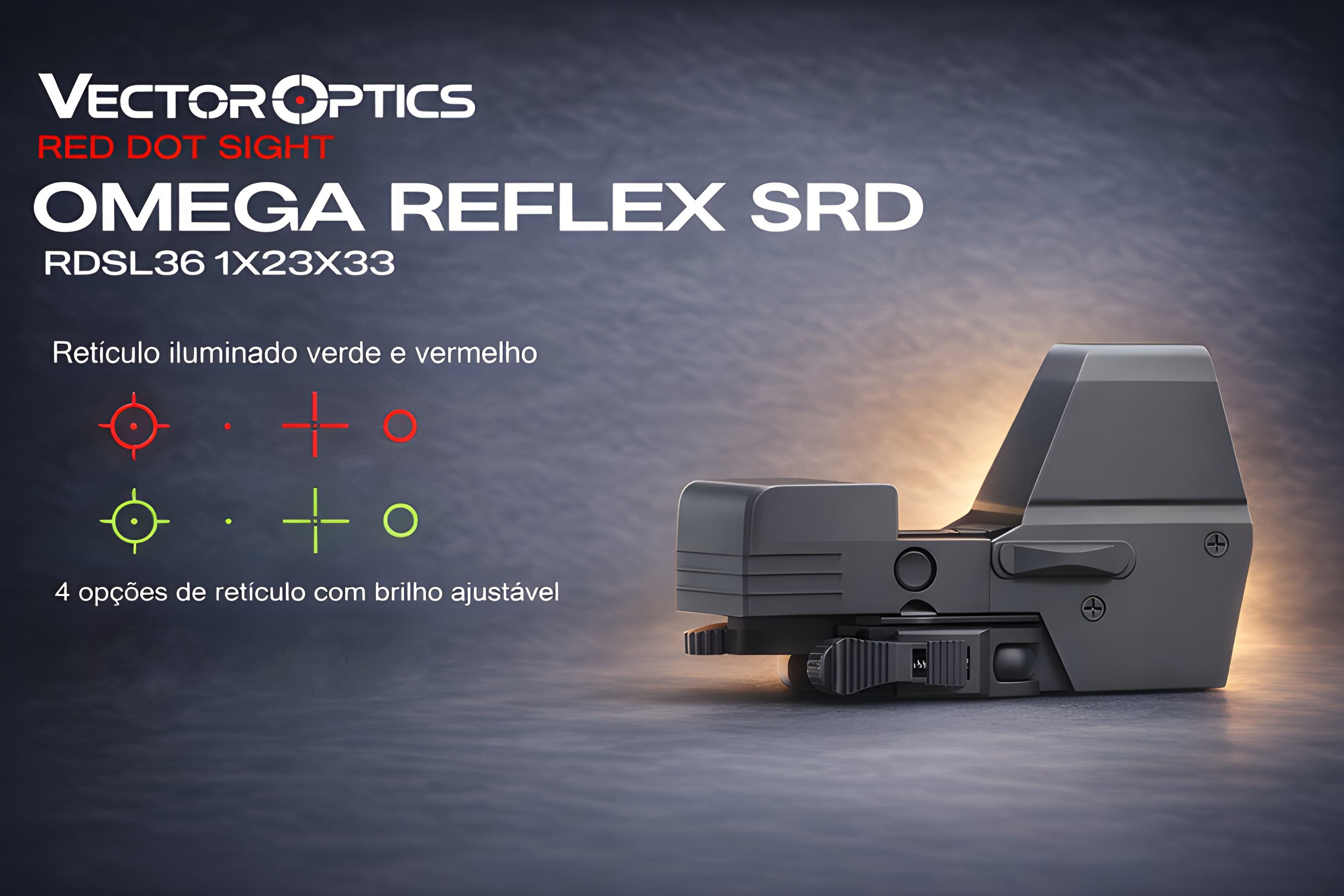  Red Dot VectorOptics Reflex Omega SRD 1x23x33 
