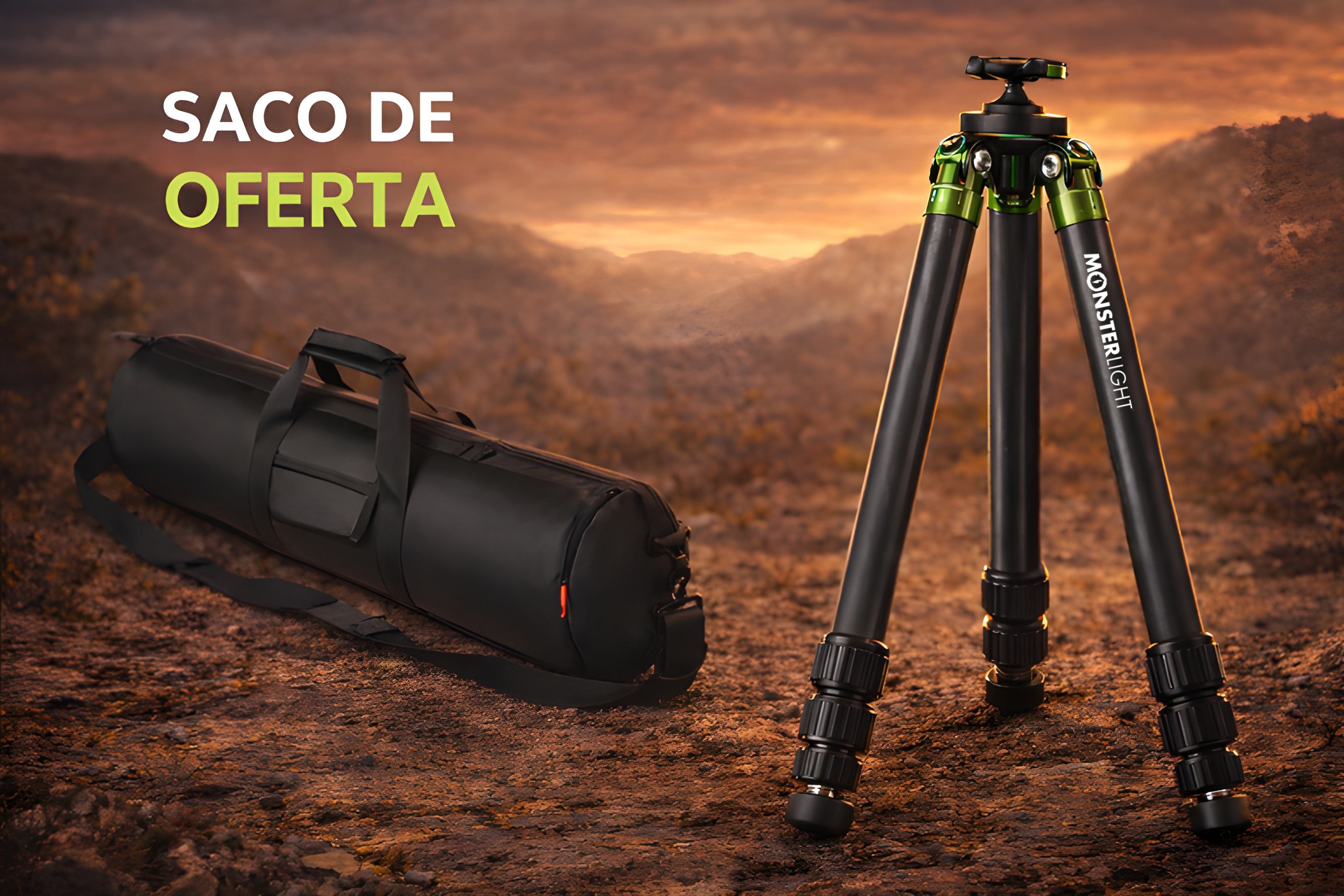 Tripé de Carbono Monsterlight Hybrid Mach 3 