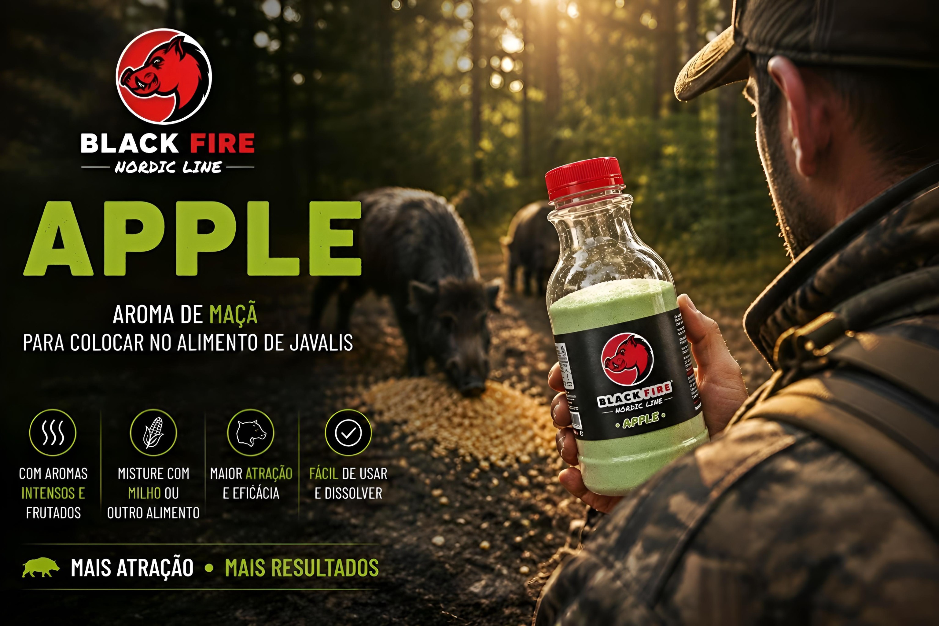Atrativo BlackFire aroma de maça