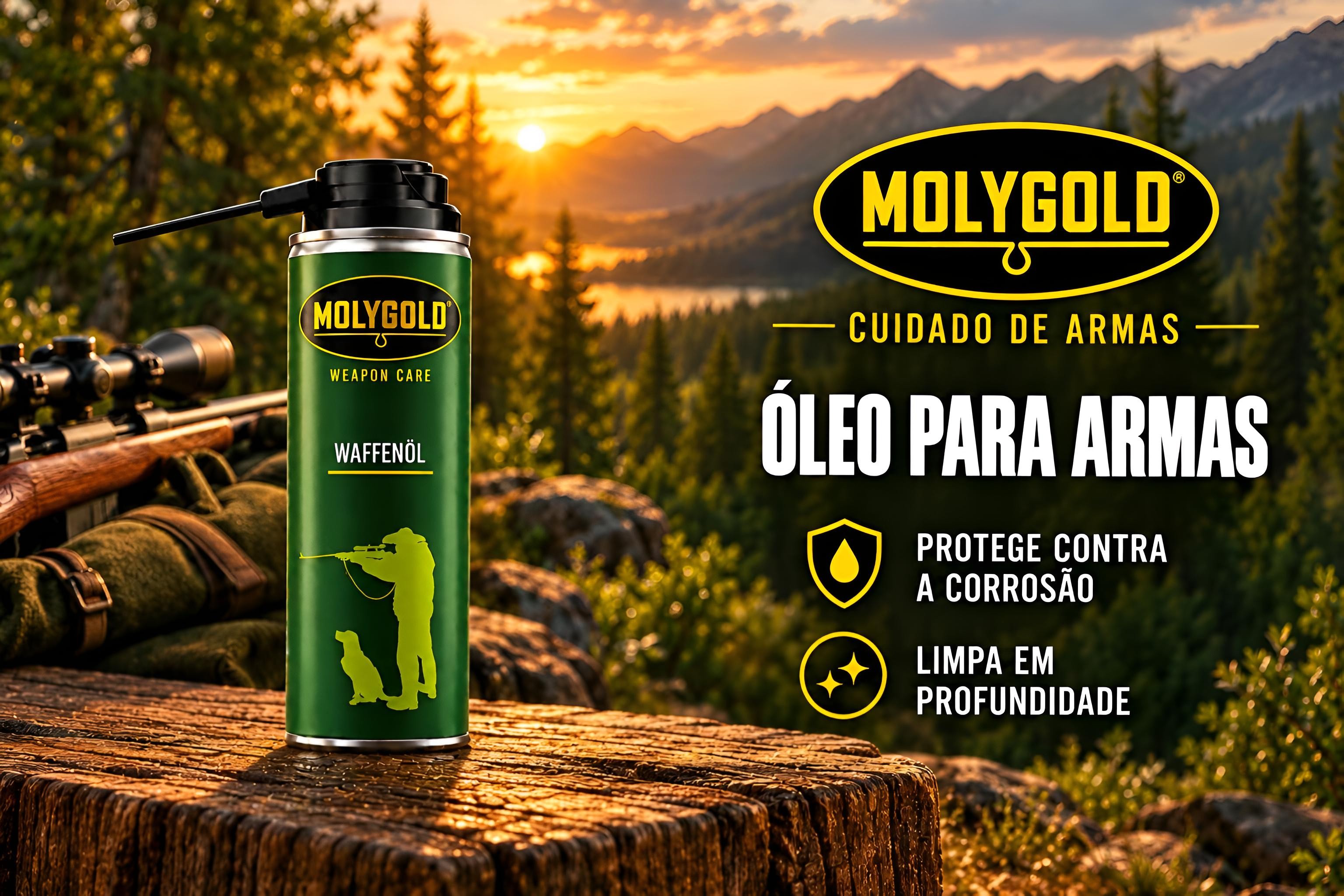 Óleo Lubrificante para armas MolyGold Waffenöl