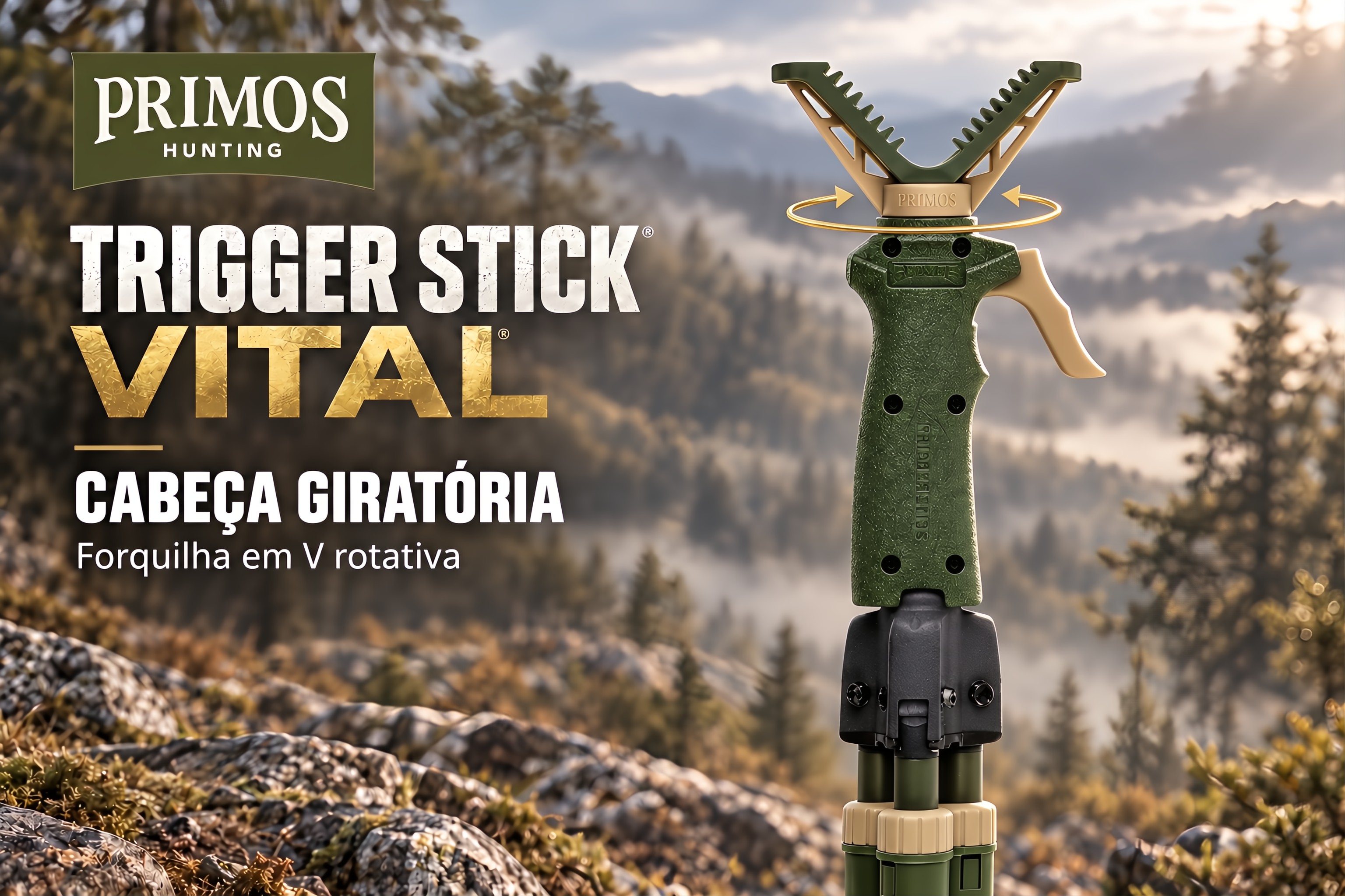 Tripé Primos Trigger Stick Vital com gatilho 