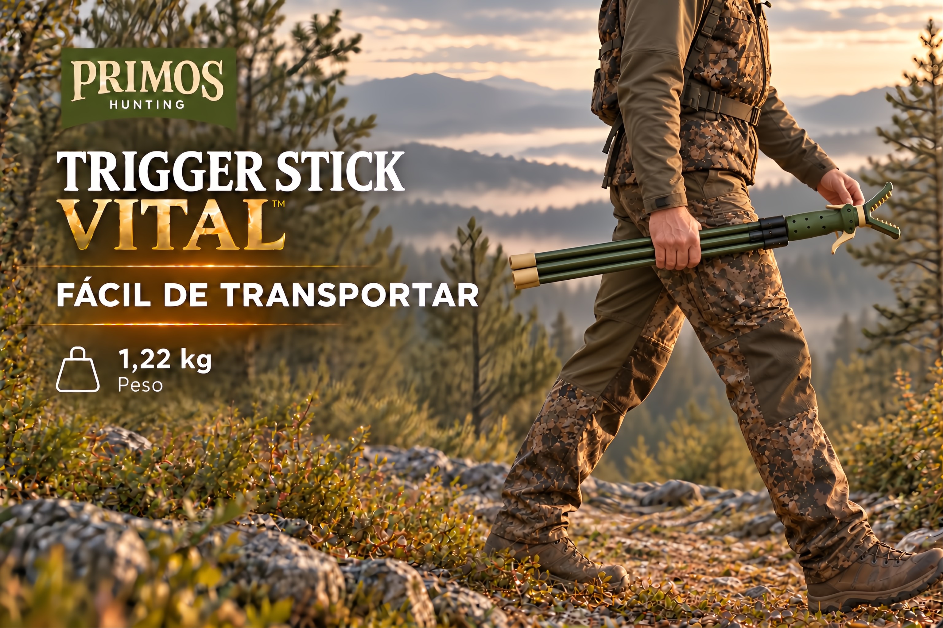 Tripé Primos Trigger Stick Vital com gatilho 