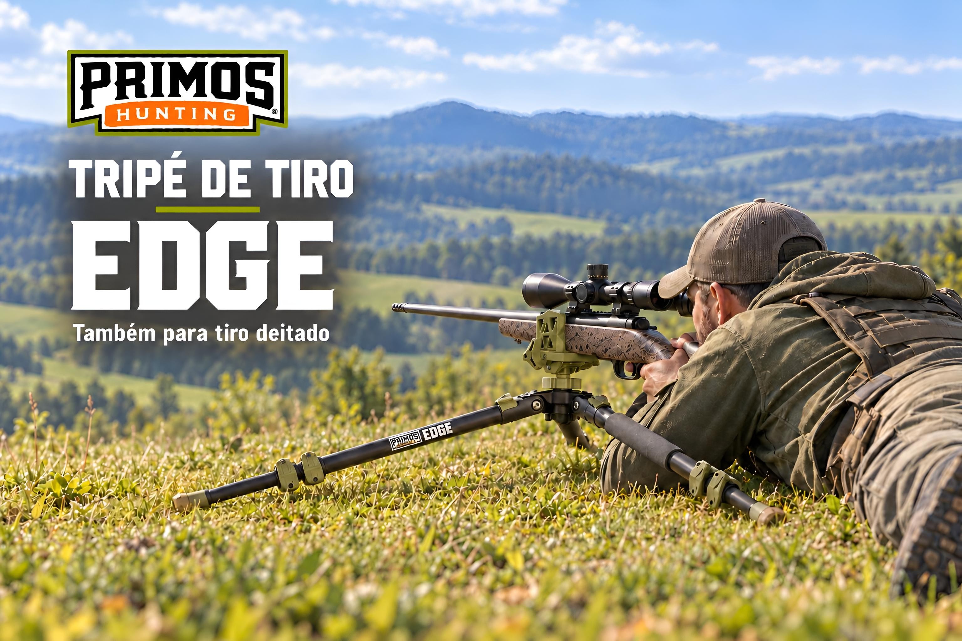 Tripé Primos Edge em alumínio com suporte ajustável 360° 