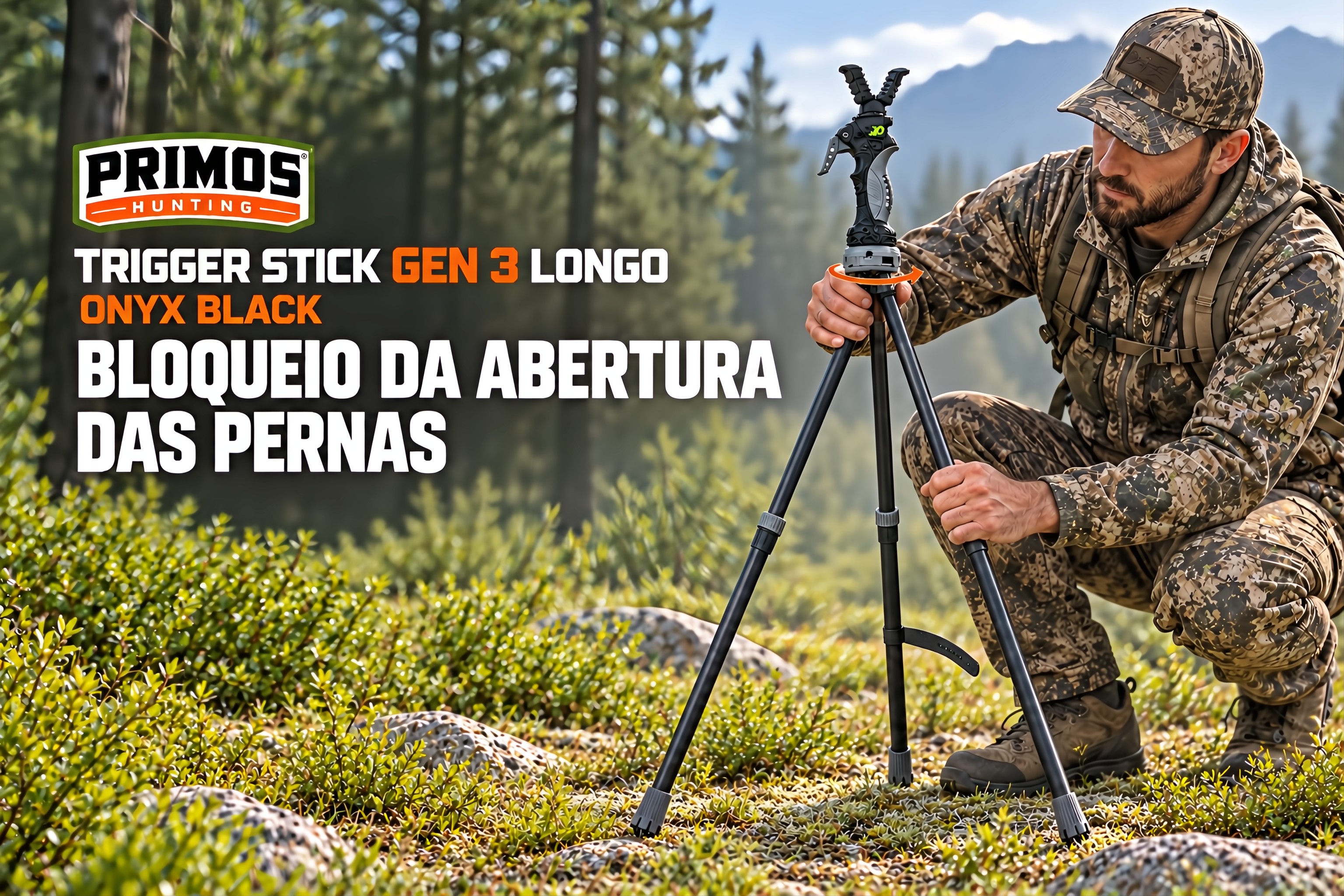 Tripé Trigger Stick Onyx Black Gen 3 Longo com gatilho 