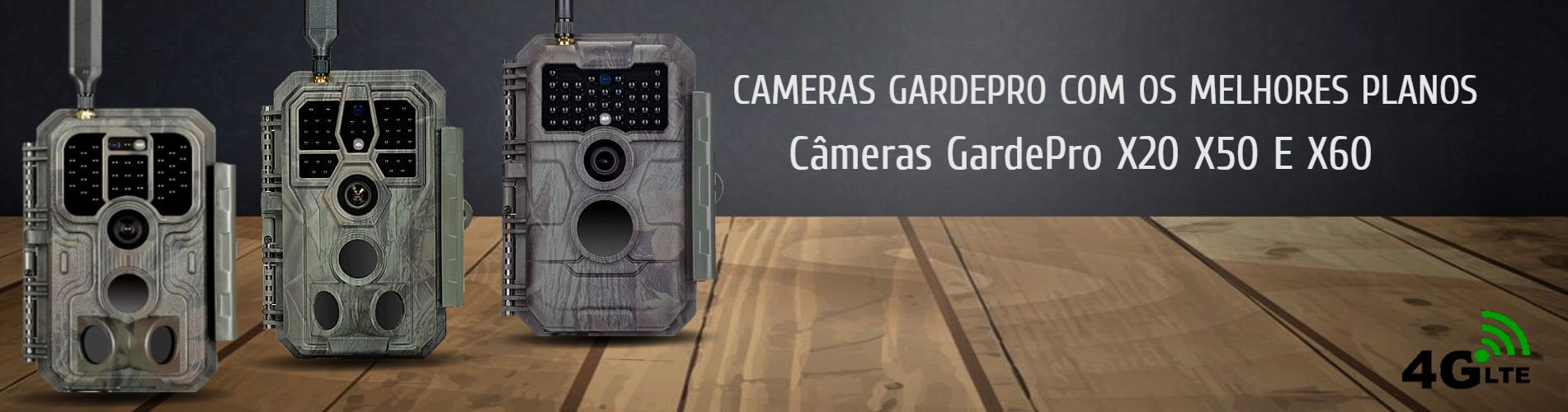 Câmera GardePro X20 LTE com aplicação para telemóvel e com envio de fotos e vídeos