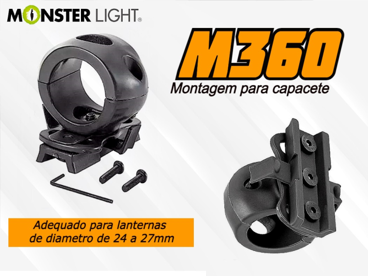 Suporte de lanterna para capacete M360                                                              