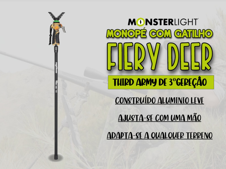 Monopé alto Fierydeer Trigger Stick Geração 4 com gatilho                                           