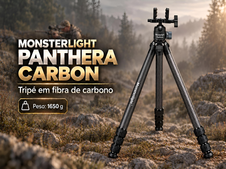Tripé de Carbono Monsterlight Panthera Carbon